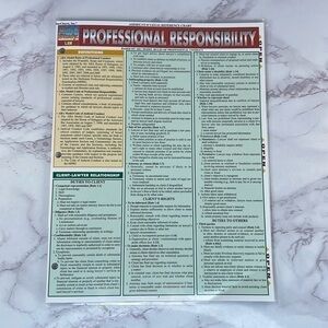 Law Professional Responsibility Quick Study Guide - Book